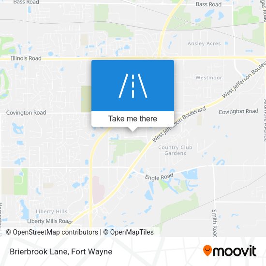 Brierbrook Lane map