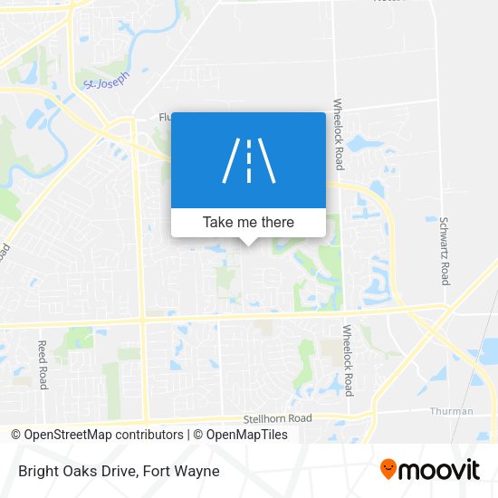 Bright Oaks Drive map