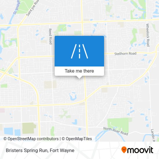 Bristers Spring Run map
