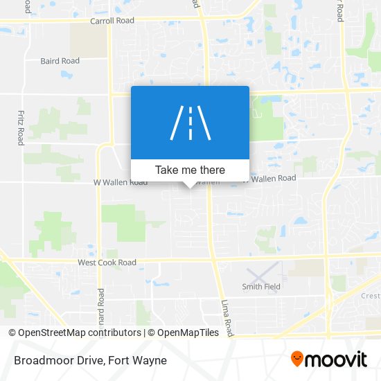 Broadmoor Drive map