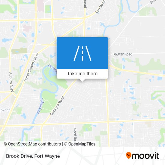 Brook Drive map