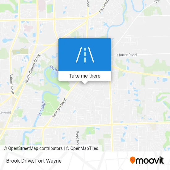 Brook Drive map