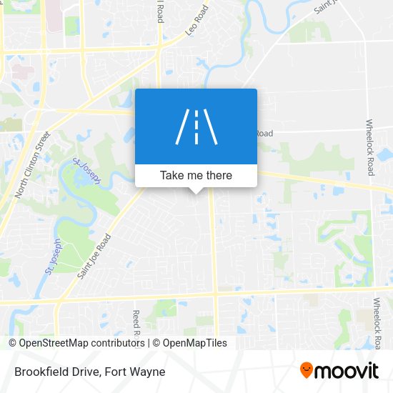 Brookfield Drive map