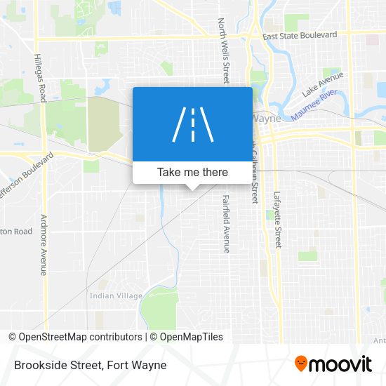 Brookside Street map