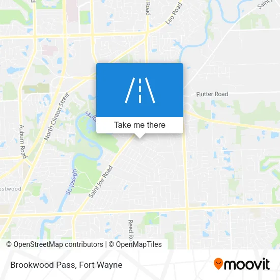 Brookwood Pass map