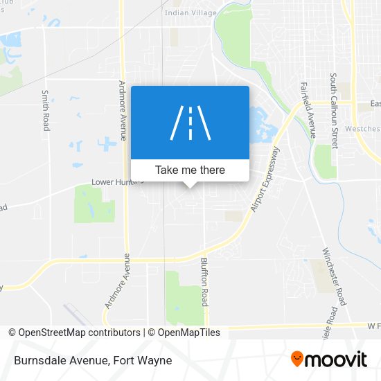 Mapa de Burnsdale Avenue