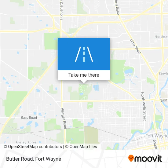 Butler Road map