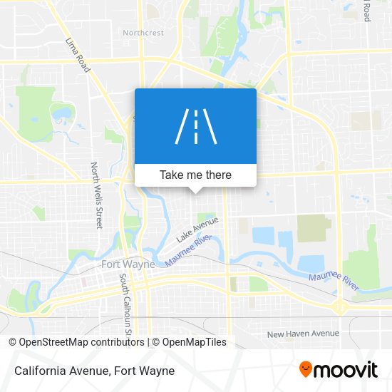 Mapa de California Avenue