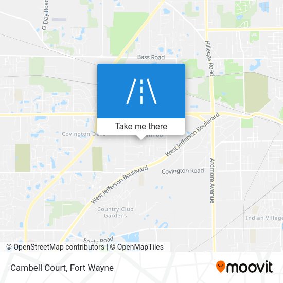 Cambell Court map