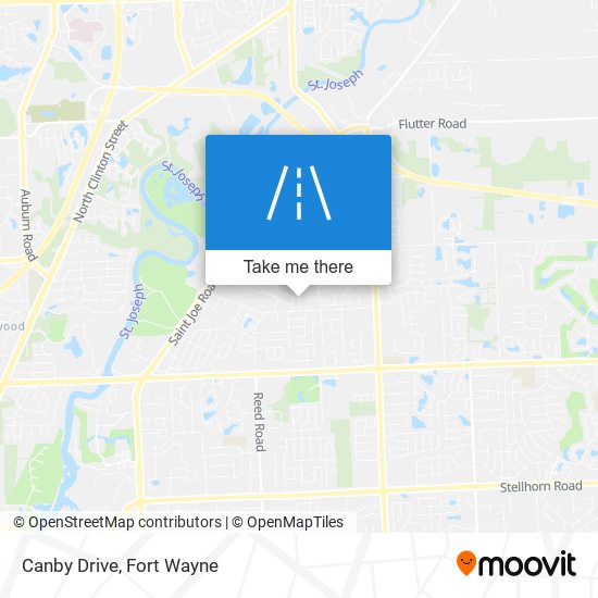 Canby Drive map