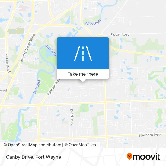 Canby Drive map