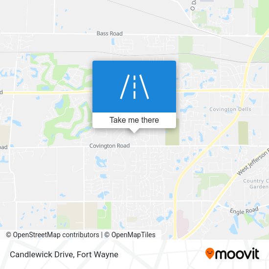 Candlewick Drive map