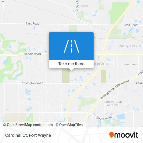 Mapa de Cardinal Ct
