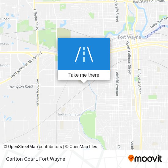 Mapa de Carlton Court