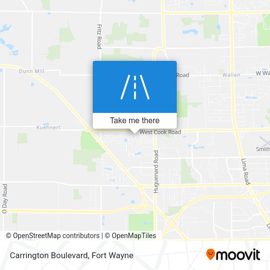 Carrington Boulevard map