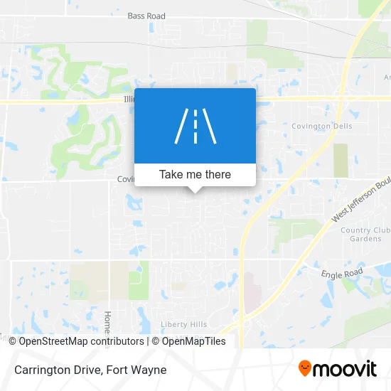 Carrington Drive map