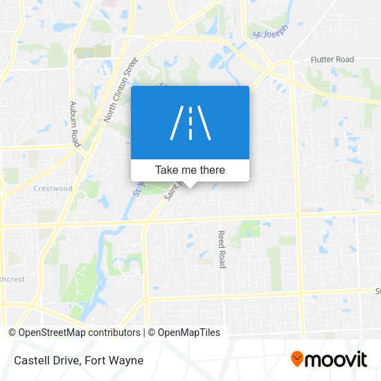 Mapa de Castell Drive