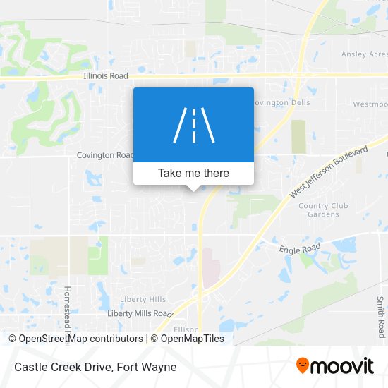 Castle Creek Drive map