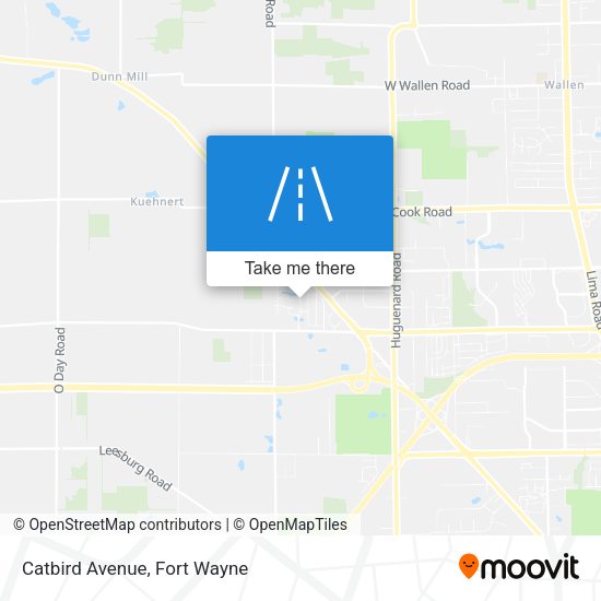 Mapa de Catbird Avenue