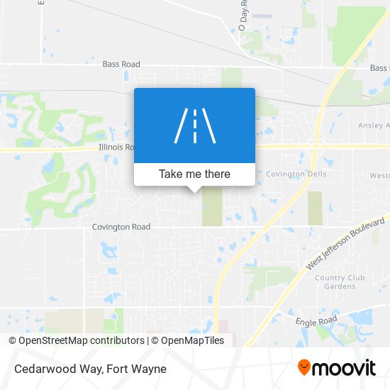 Cedarwood Way map