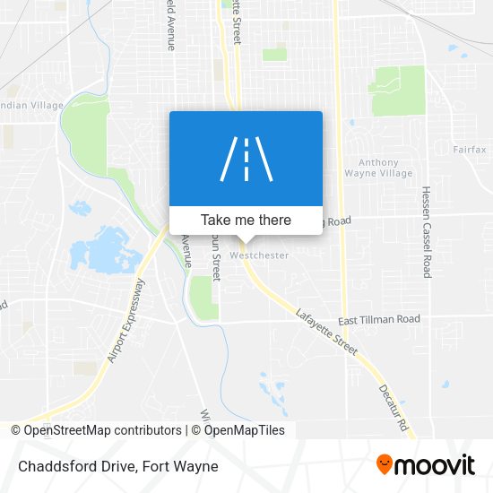 Chaddsford Drive map