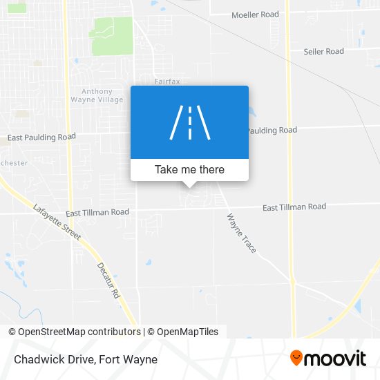 Chadwick Drive map