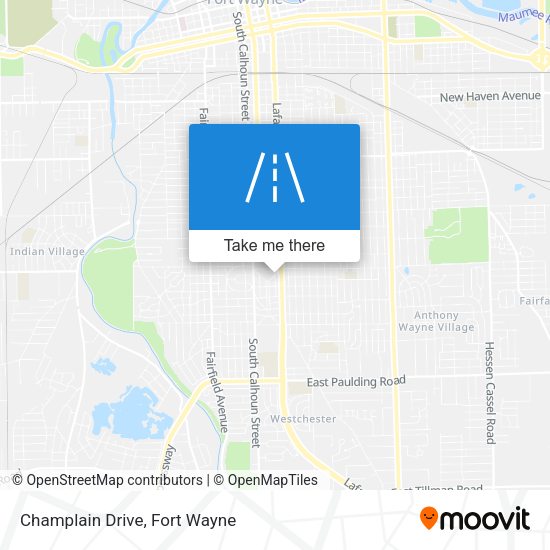 Champlain Drive map