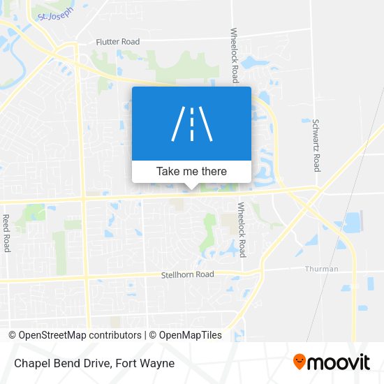 Chapel Bend Drive map