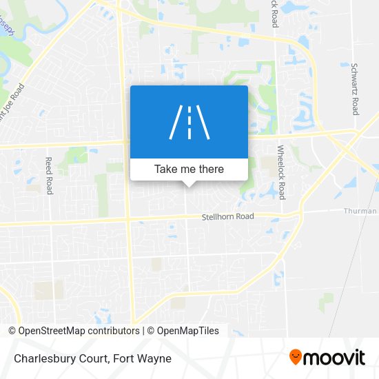 Mapa de Charlesbury Court