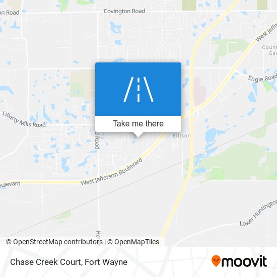 Chase Creek Court map