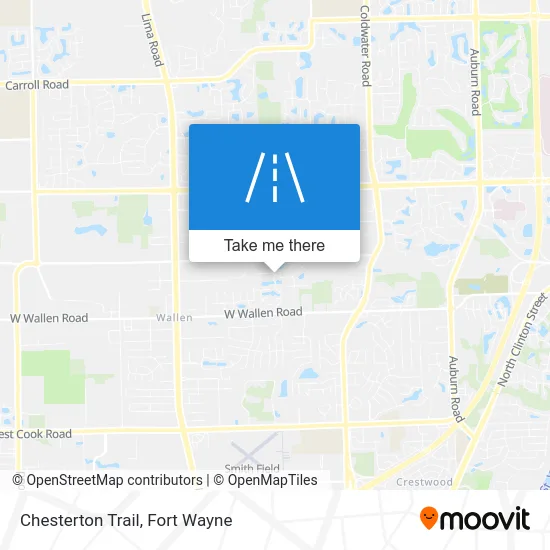 Chesterton Trail map