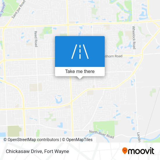 Mapa de Chickasaw Drive