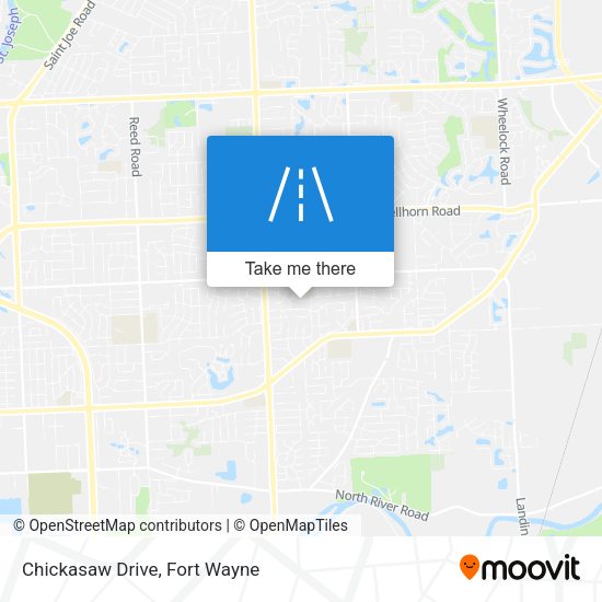 Chickasaw Drive map