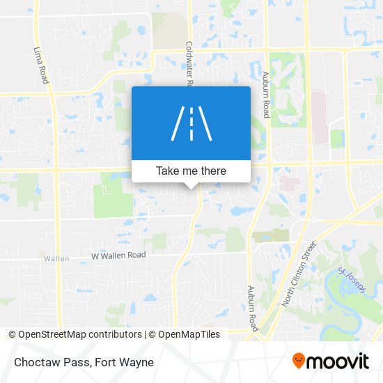 Choctaw Pass map