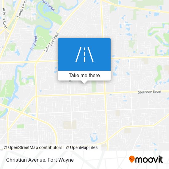 Christian Avenue map