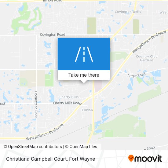 Mapa de Christiana Campbell Court