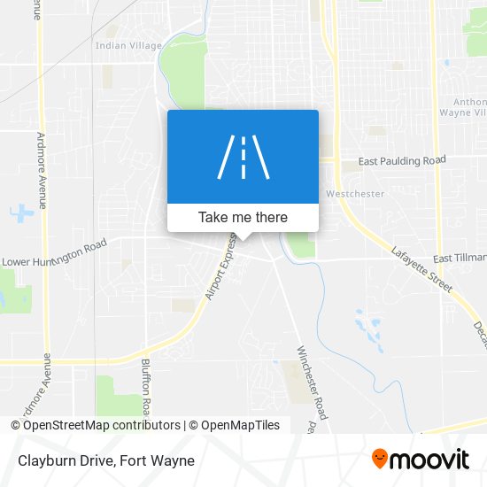 Clayburn Drive map