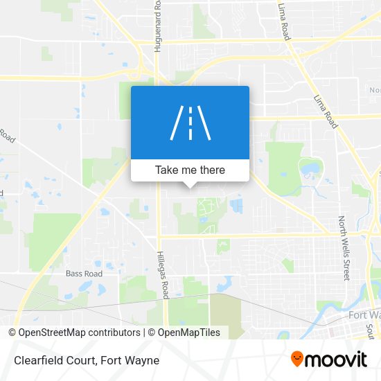 Mapa de Clearfield Court
