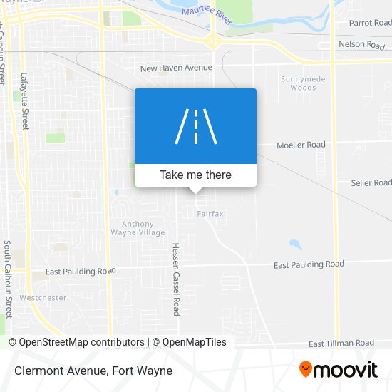 Mapa de Clermont Avenue
