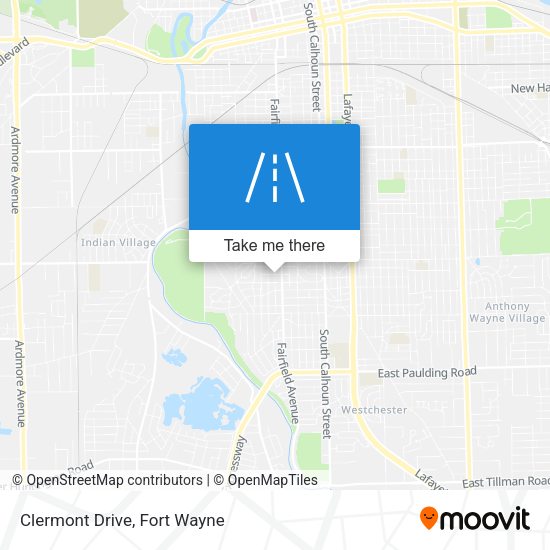 Mapa de Clermont Drive