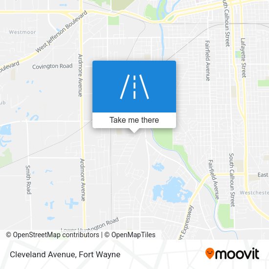 Mapa de Cleveland Avenue