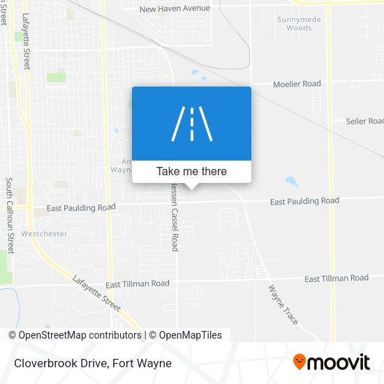 Cloverbrook Drive map