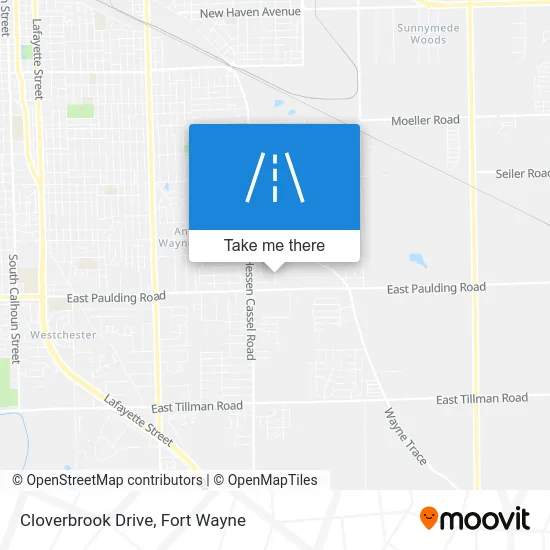 Cloverbrook Drive map