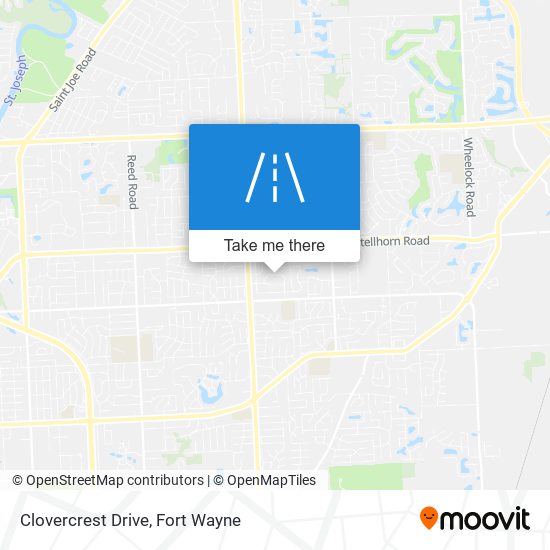 Clovercrest Drive map