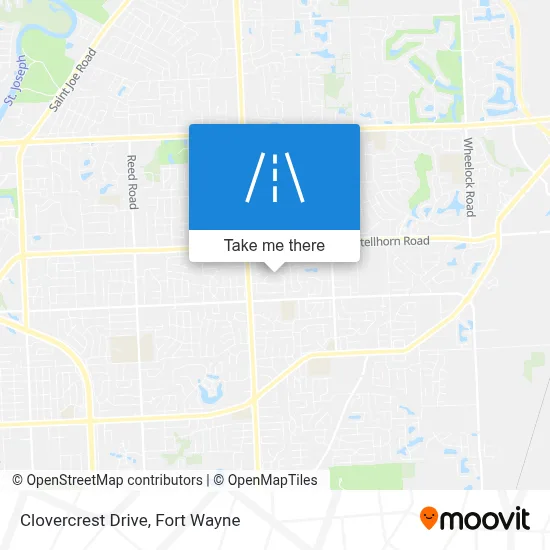 Clovercrest Drive map