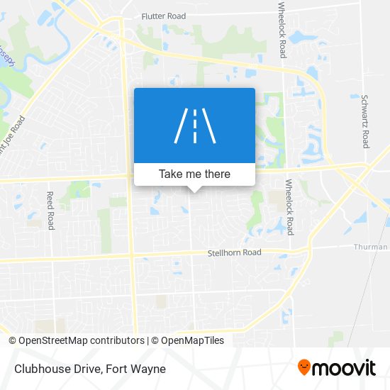 Clubhouse Drive map