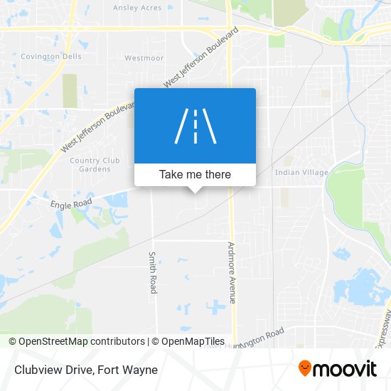 Clubview Drive map