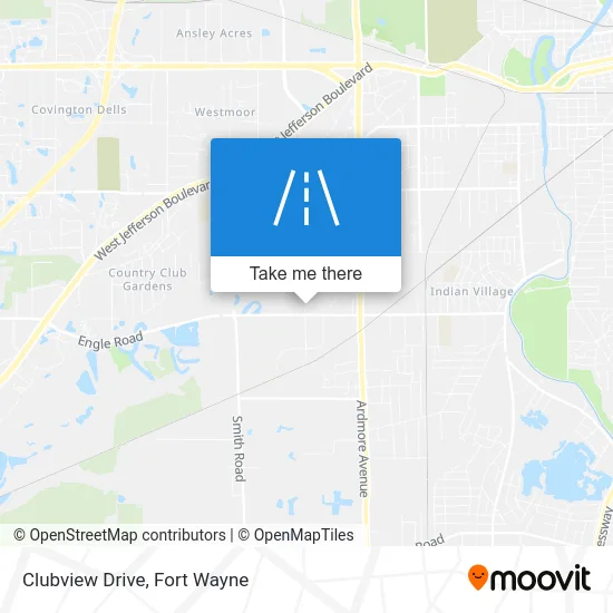 Clubview Drive map