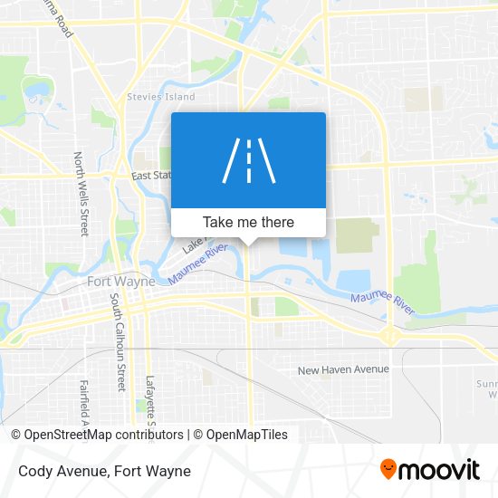 Cody Avenue map