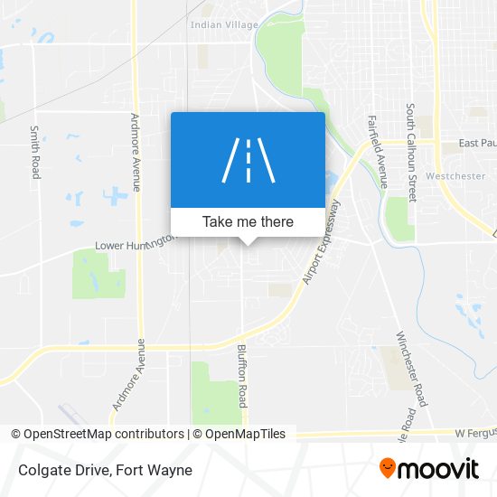 Colgate Drive map